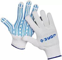 Knitted gloves / Перчатки трикотажные, 10 класс, х/б, с защитой от скольжения, S-M ЗУБР 11452-S