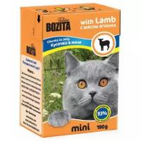 Влажный корм для кошек Bozita MINI, с ягненком 190 г (кусочки в желе)