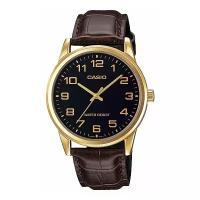 Наручные часы CASIO Collection MTP-V001GL-1B, золотой, коричневый