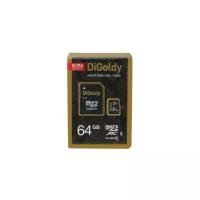 Digoldy 64GB microSDXC Class10 UHS-1 + адаптер SD