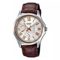 Наручные часы CASIO Collection MTP-E311LY-7A, серебряный, коричневый