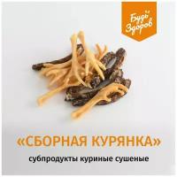 Будь Здоров. Лакомство сушеное ассорти из курицы. Сборная Курянка. 100 г