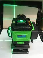 Лазерный уровень 4 /16 линий, лазер откалиброван-В кейсе. зеленый ЛУЧ евро вилка комплекте