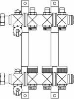 Коллектор Oventrop Multidis SF 1" на 8 контуров с регулирующими вставками (1404558)