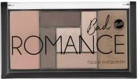 Палетка для макияжа лица и глаз `BELL` BAD ROMANCE FACE & EYE PALETTE тон 01 (хайлайтер, румяна, скульптор и тени для век)