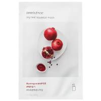 Innisfree тканевая маска It's Real Squeeze Pomegranate с гранатовым соком