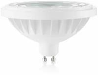 Лампа светодиодная Ideal Lux Lampadina GU10 AR111 Рефлекторная D111мм 12Вт 1240Лм 4000К CRI80 GU10 230В Белый Не диммируемая 253466