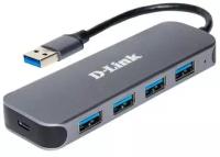 USB-хаб D-Link DUB-1341 4xUSB3.0, 1шт