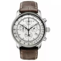 Наручные часы Zeppelin 76801 мужские, кварцевые, будильник, хронограф, тахиметр, секундомер, водонепроницаемые