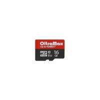 Карта памяти micro SD OLTRAMAX 16 GB UHS-1 с адаптером OM016GCSDHC10UHS-1-ElU1