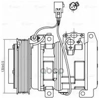 Компрессор Кондиционера Для А/М Toyota Camry (01-) 2.0I/2.4I LUZAR арт. LCAC1970