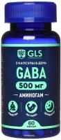 Гамма-аминомасляная кислота GABA с глицином, магнием и витамином В6, 60 капсул, GLS Pharmaceuticals