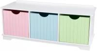 Скамья с ящичками для хранения KidKraft "Storage Bench Pastel" 14565_KE