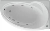 Акриловая ванна Aquatek Бетта 170 BET170-0000011 правая, с гидромассажем (пневпоуправление), с фронтальным экраном