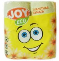 Туалетная бумага Joy Eco 2-слойная 4 рулона 17,5 метров Желтая, 2 шт