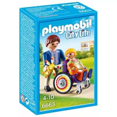Набор с элементами конструктора Playmobil City Life 6663 Малыш в инвалидной коляске