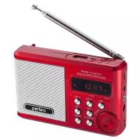 Радиоприемник Perfeo PF-SV922RED мини-аудио Sound Ranger, УКВ+FM, MP3 (USB/microSD), AUX, BL-5C 1000mAh, красный