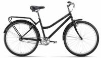 Женский велосипед Forward Barcelona 26 1.0 (2022) 17" Черно-белый (161-178 см)