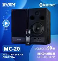 АС MC-20, черный (90 Вт, Bluetooth, пульт, дисплей, FM, USB, microSD, Optical)