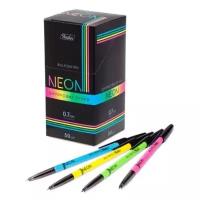 Ручка шарик синий NEON 50072 Hatber