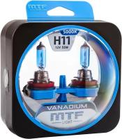 Комплект галогенных ламп MTF H11 Vanadium 2шт