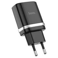 Сетевое зарядное устройство Hoco C12Q Smart, черный