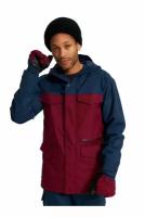 Куртка BURTON для сноубординга, средней длины, силуэт прямой, герметичные швы, вентиляция, снегозащитная юбка, карманы, регулируемый капюшон, несъемный капюшон, водонепроницаемая, ветрозащитная