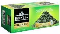 Beta Tea Чай зеленый байховый Green Tea, 25 пакетиков, 50 г