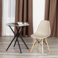 Стул Tetchair CINDY (EAMES) (mod. 1801) / 1 шт. в упаковке, дерево бук/металл/сиденье пластик, 45x51x82 см, Beige (Бежевый)