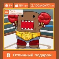 Конструктор "Domo-Kun-мастер боевых искусств" Sembo Block, лего для мальчика/для девочки, 154 детали