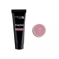 Полигель для ногтей Vogue Nails PolyGel Dark Pink камуфлирующий акригель, розовый, 20 мл