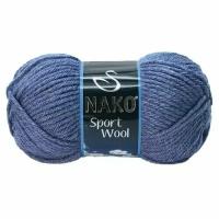 Пряжа Nako Sport Wool 1 моток цвет 23162 / синий