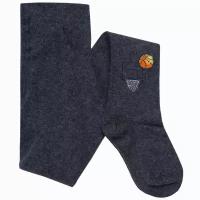 Детские колготки RuSocks (Орудьевский трикотаж) рис. 03, темно-серые, размер 116-122