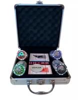 Набор для покера 100 фишек 11,5 г Premium / Покерный набор + сукно для покера в подарок / AZ Shop