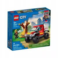 Конструктор LEGO City 60393 4x4 Fire truck rescue, 97 дет