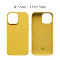 Силиконовый чехол COMMO Shield Case для iPhone 13 Pro Max с поддержкой беспроводной зарядки, Commo Yellow