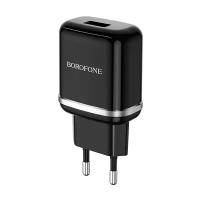 Зарядное устройство BOROFONE BA36A High speed QC 3.0 один порт USB, (black) 5V, 3.0A 6931474715968