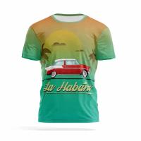 Футболка мужская 3D / Куба / Туристические / La Habana