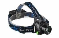 Фонарь налобный светодиодный Headlamp Air-Gun zoom (яркость 1000 люмен, дальность луча 200м), арт. 90977