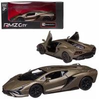 Машина металлическая RMZ City серия 1:32 Lamborghini Sian, инерционная, оливковый цвет 554983M(A)