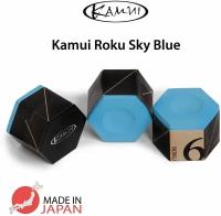 Мел для бильярда Kamui Roku Sky Blue, синий, 1 шт