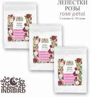 Indibird Порошок для лица и тела Лепестки розы (Rose petals Powder) 50 гр, 3 шт