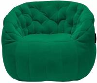 Бескаркасное кресло для отдыха aLounge - Butterfly Sofa - Forest Green (велюр, изумрудный) - лаунж мебель в гостиную, детскую, офис, на балкон