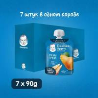 Фруктовое пюре Gerber Спелая груша с 4 мес 90г 7шт