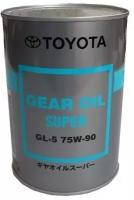 Toyota gear oil super 75w90 gl-5 / жидкость для дифференциалов (1л) 0888502106