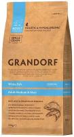 Сухой корм для собак Grandorf гипоаллергенный, Low Grain, белая рыба с рисом 1 уп. х 10 кг