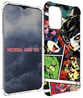 Чехол MyPads Persona 5 art для Nokia G60 5G задняя-панель-накладка-бампер