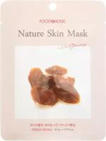 FOODAHOLIC NATURE SKIN MASK #RED GINSENG - Фудахолик Тканевая маска для лица с экстрактом красного женьшеня, 25 гр -