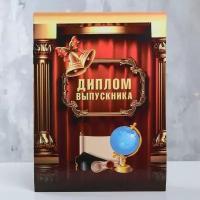 Папка-планшет, формата А4 "Диплом выпускника" колонны, портьера, глобус 9545737