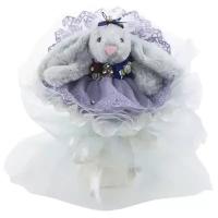 Букет из мягких игрушек Toy Bouquet Нежные зайчики 1 игрушка серый